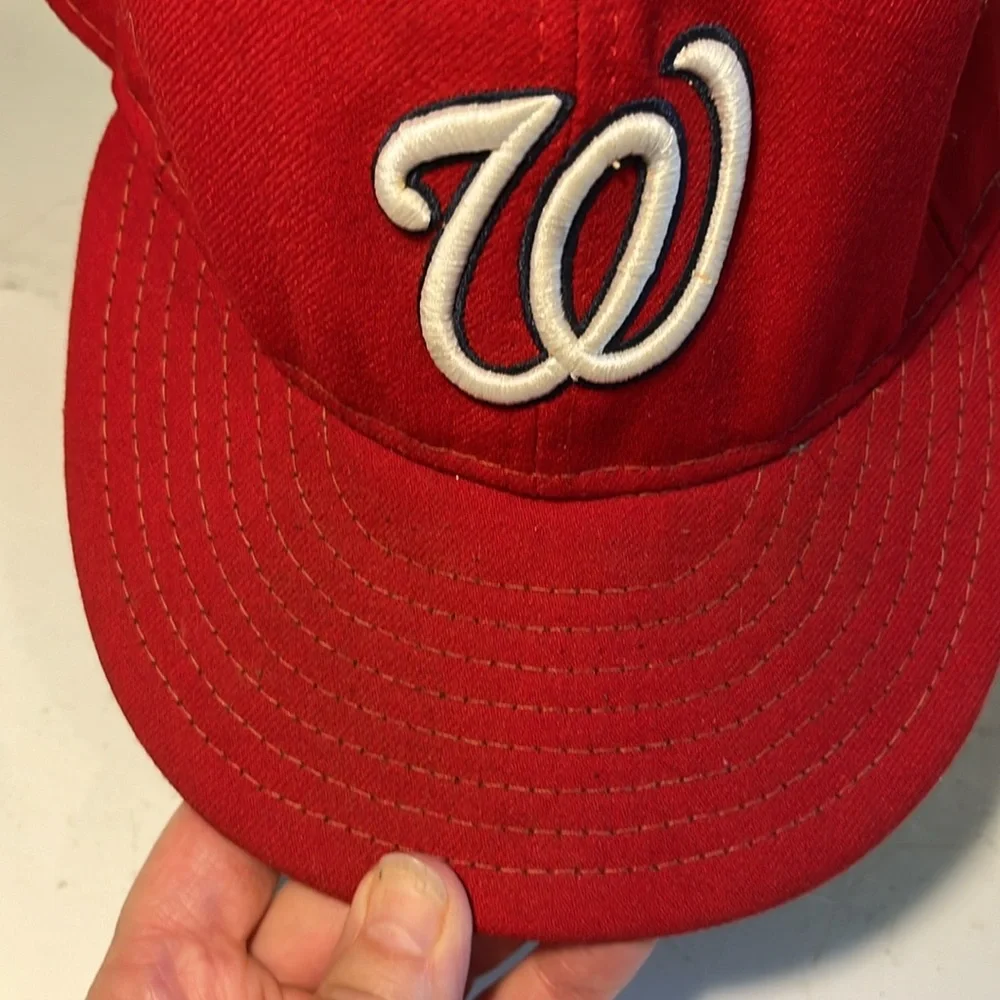 Washington Nationals MLB New Era Team Hat Ballcap Size 7 3/8